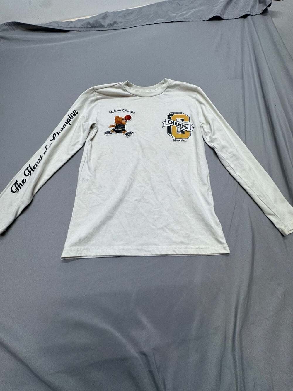 Champion Champs World Champs Long Sleeve T-Shirt Off White